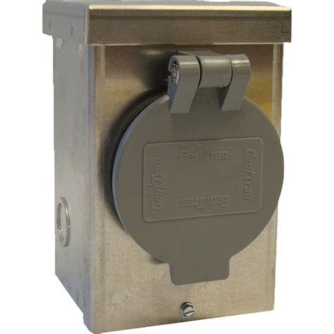 electrical generator box|60 amp generator inlet box.